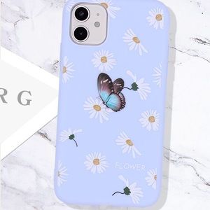 Butterfly & Flower Print IPhone 8 Case